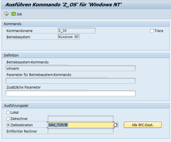 SAP Gateway Kommando Z_OS2 SAP Gateway Kommando Z_OS2