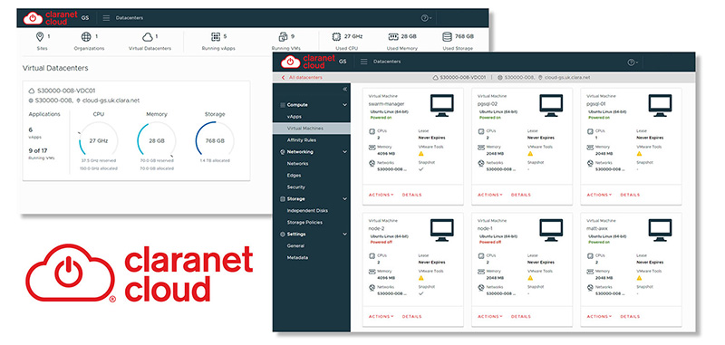 Claranet Iaas Cloud Portal Beispielbild Claranet IaaS Portal